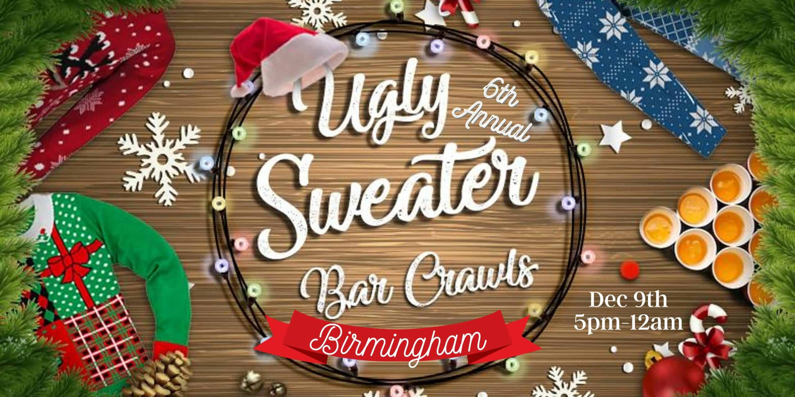 Birmingham Ugly Sweater Bar Crawl